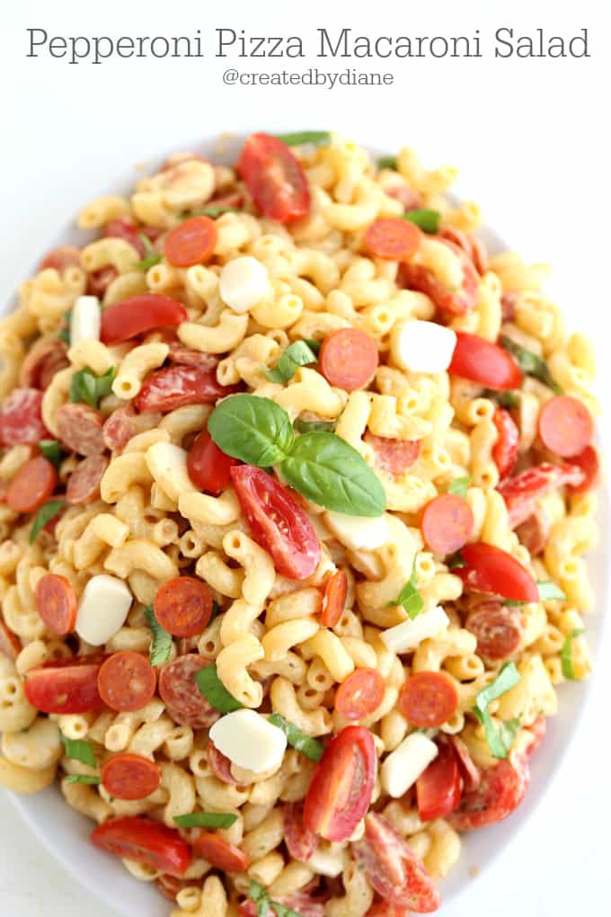 Pepperoni Pizza Macaroni Salad