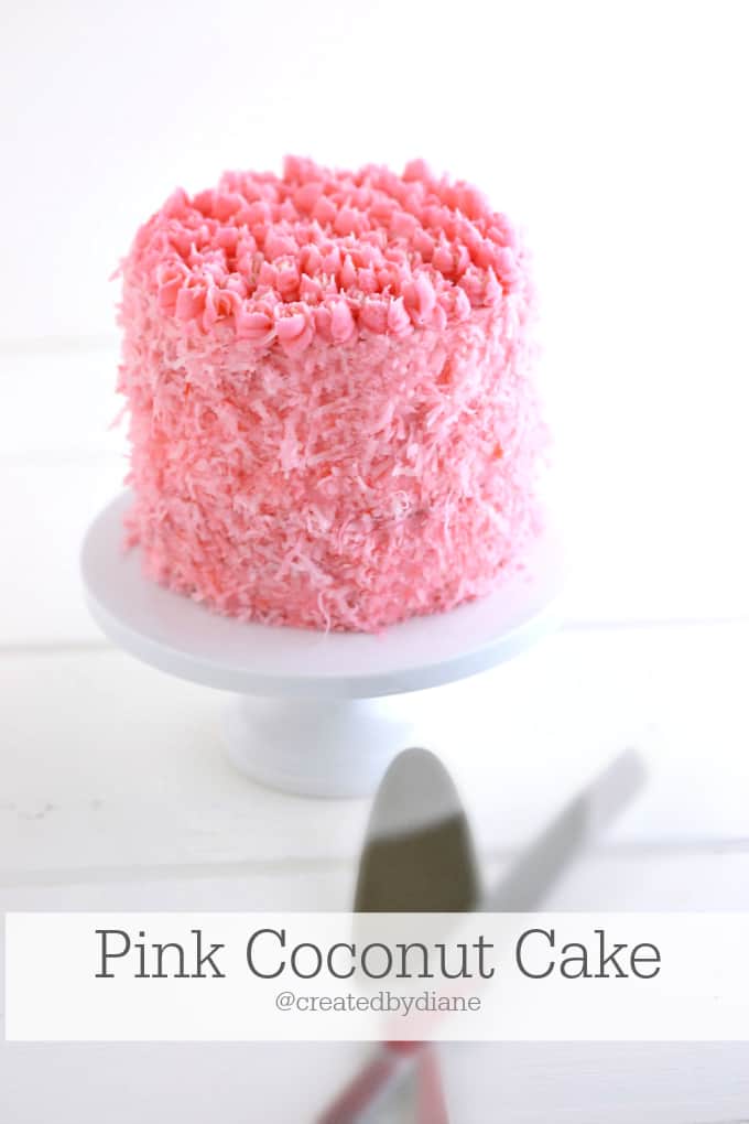 Pink Coconut Cake with Russian Rose Piping @createdbydiane