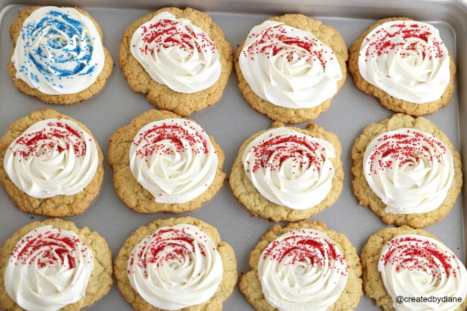 easy flag sugar cookies