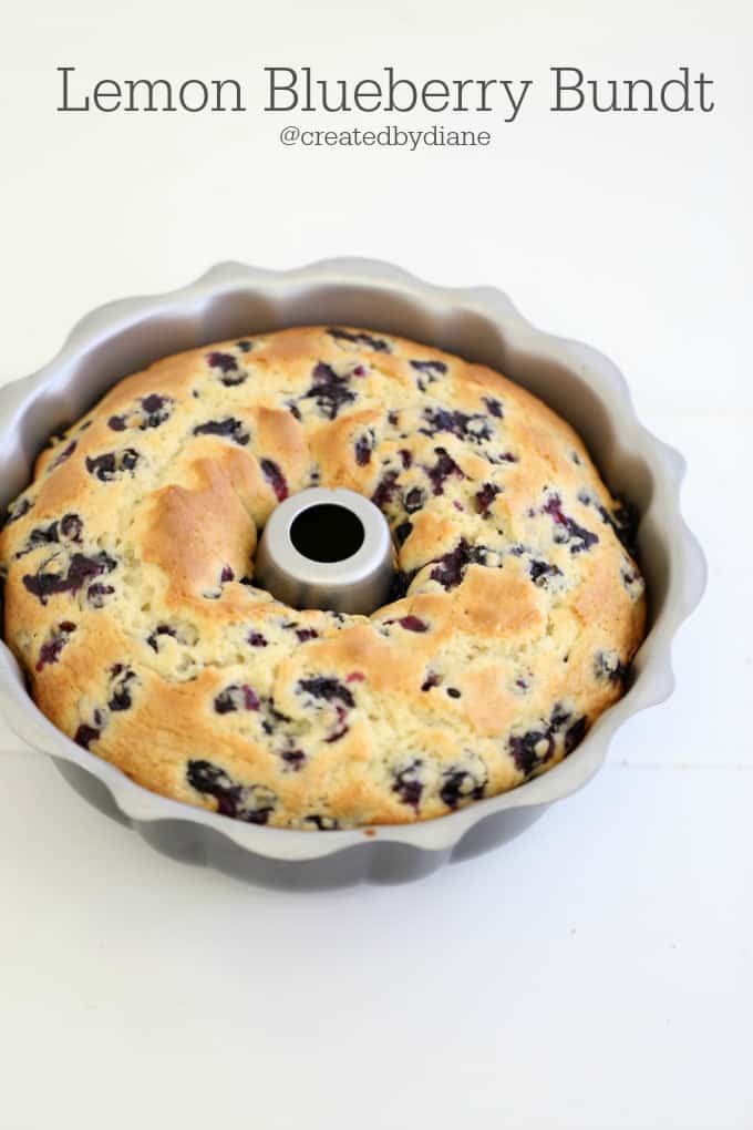 lemon blueberry bundt @creadtedbydiane