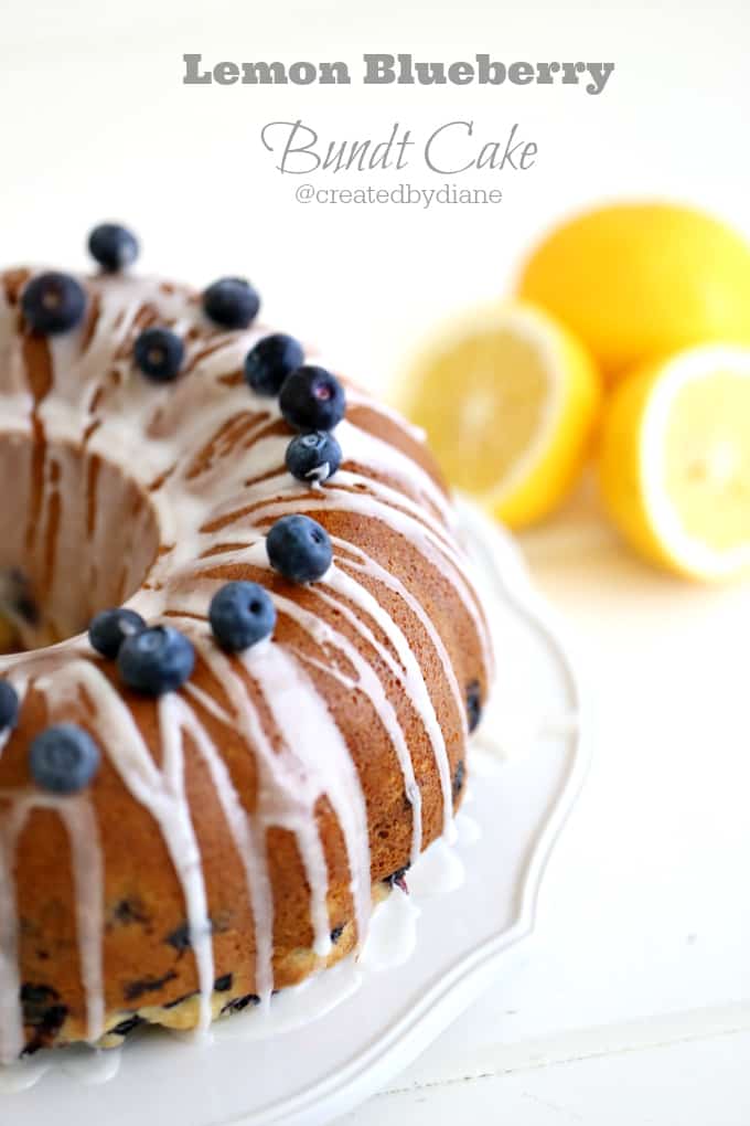 lemon blueberry bundt cake @createdbydiane