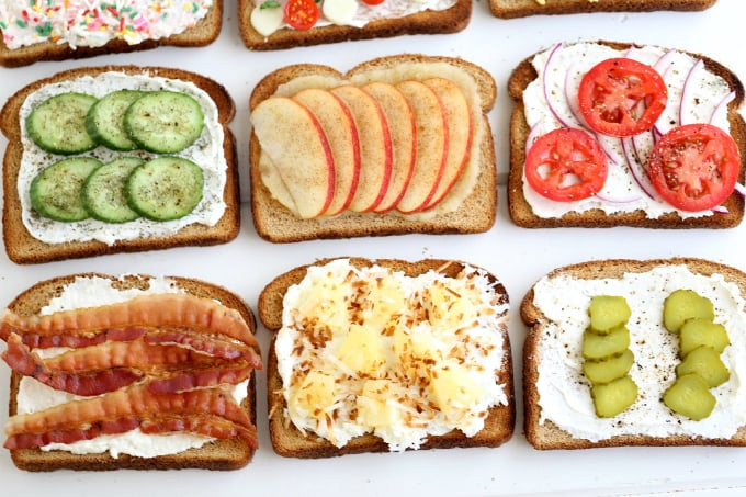 6 toast options for breakfast