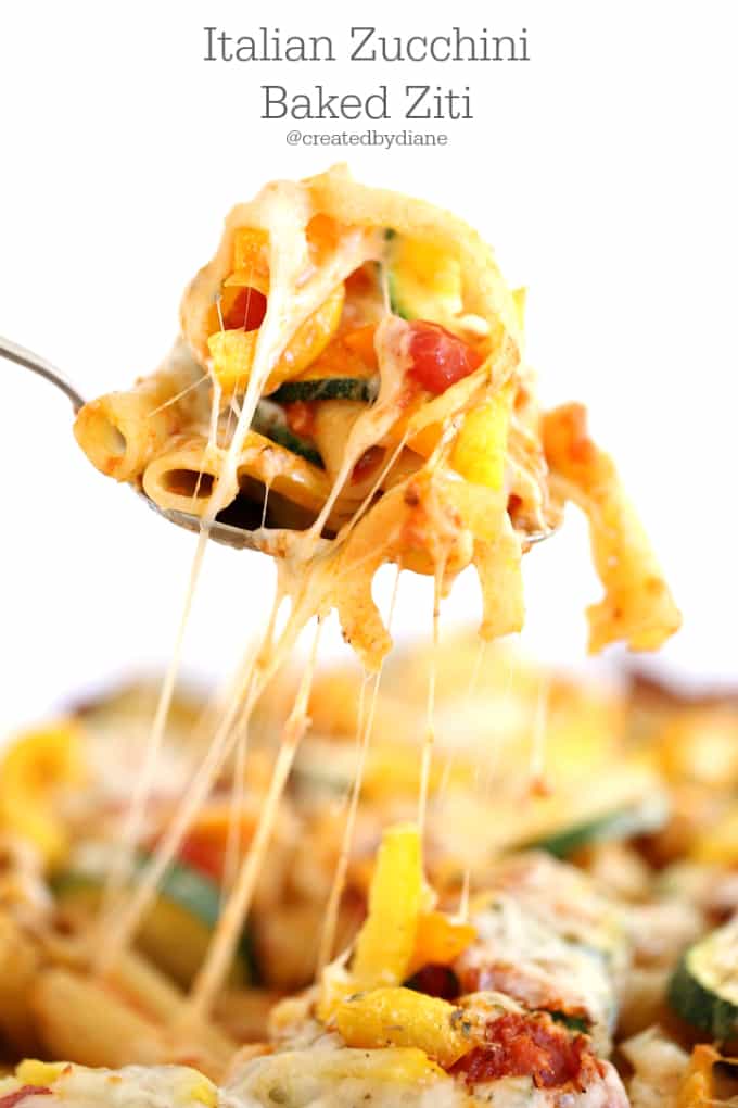 Italian Zucchini Baked Ziti