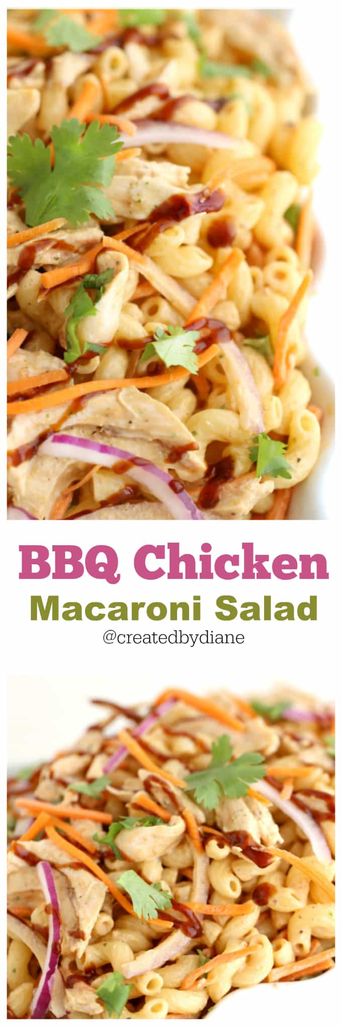 bbq chicken macaroni salad from @createdbydiane