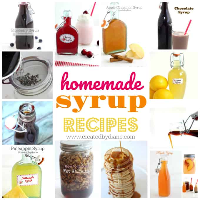 homemade syrup recipes www.createdbydiane.com