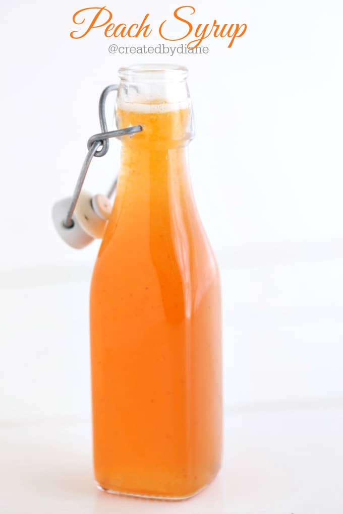 peach syrup @createdbydiane