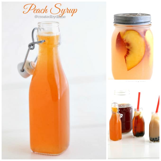 peach syrup ideas