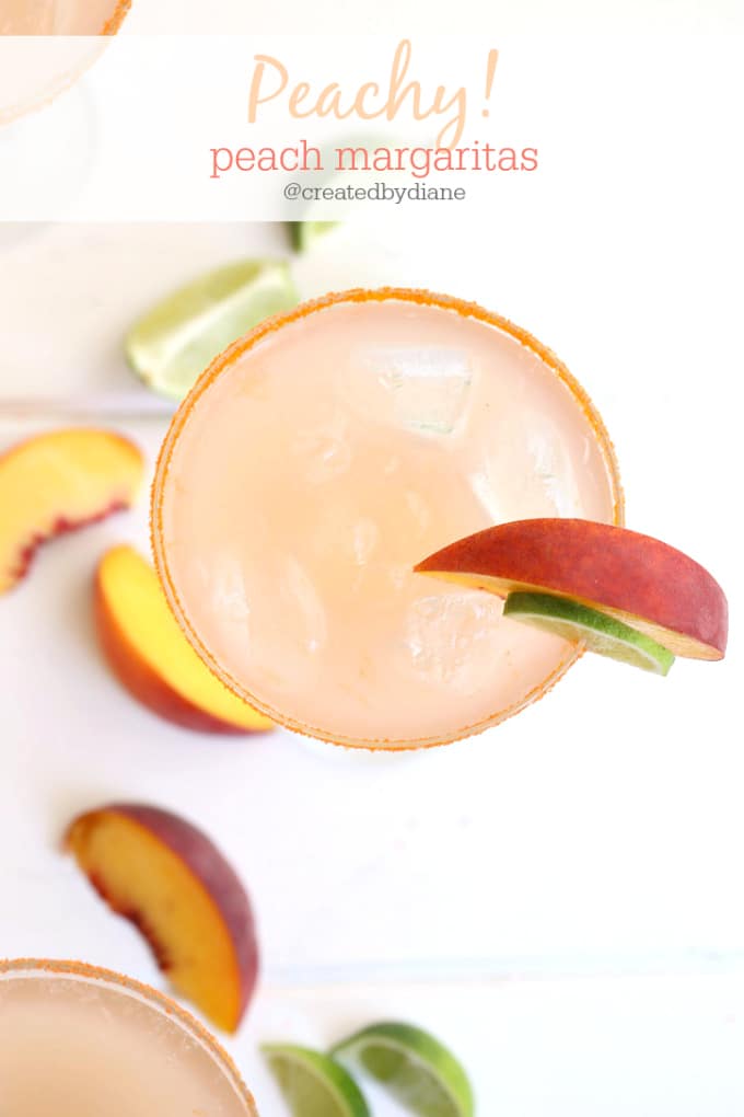 peachy! peach margaritas www.createdby-diane.com