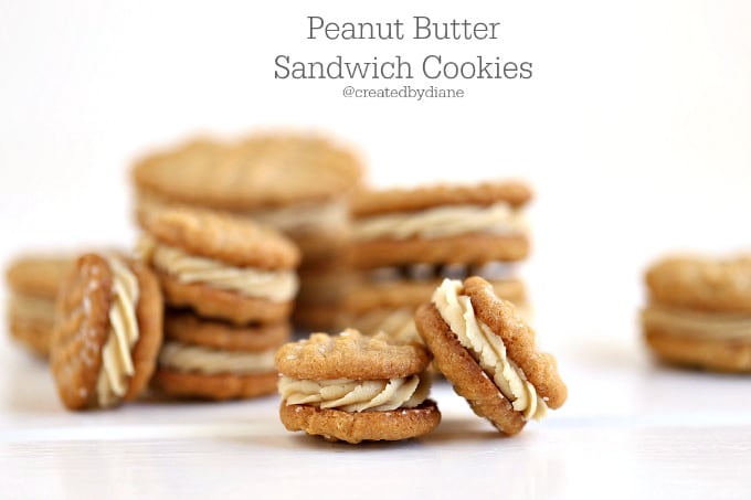 peanut butter sandwich cookies @createdbydiane