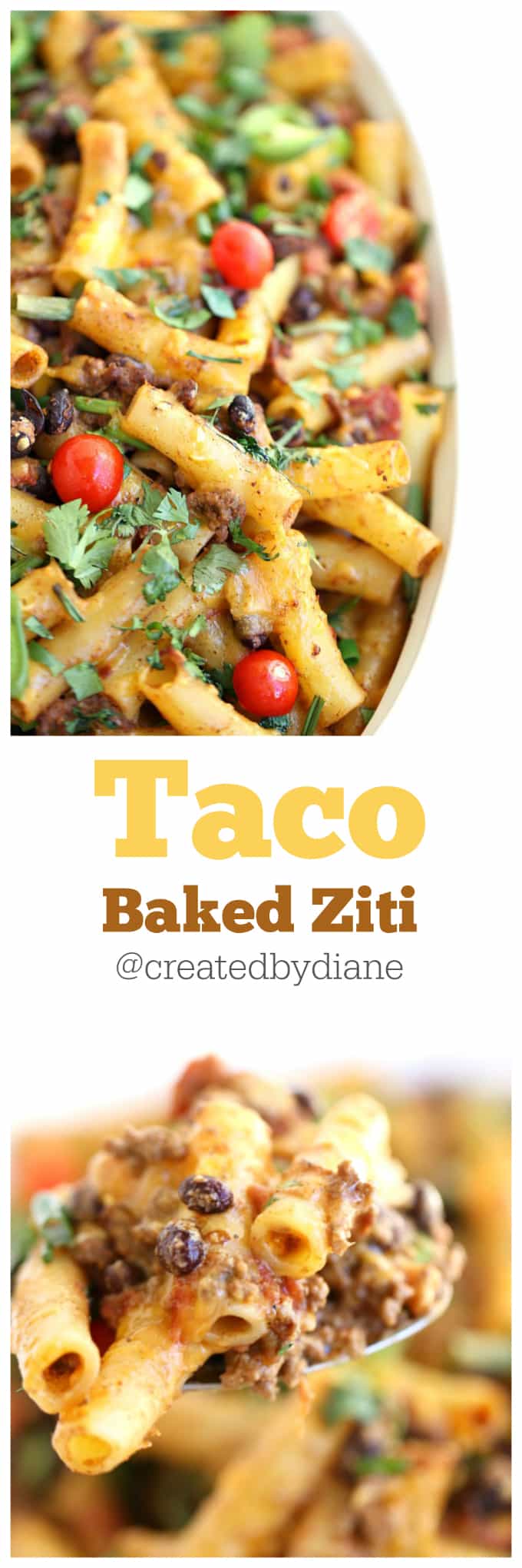 taco baked ziti www.createdby-diane.com