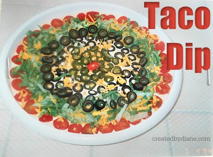 taco dip recipe createdbydiane.com