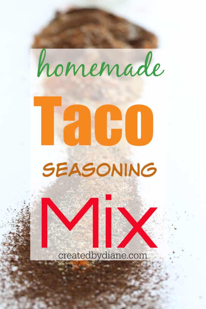 taco seasoning homemade mix 