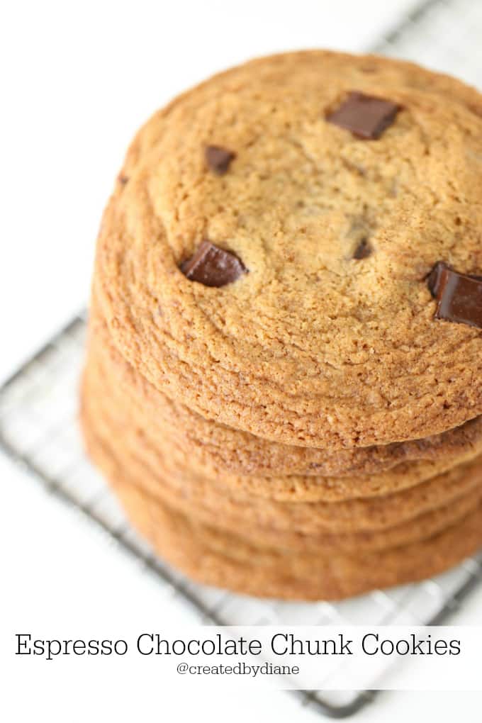 Espresso Chocolate Chunk Cookies