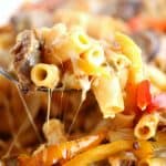 sausage-pepper-and-onion-baked-ziti-createdbydiane