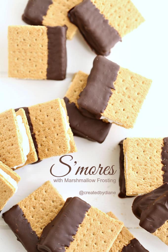 S’mores with Marshmallow Frosting