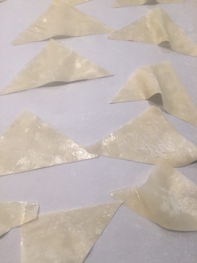 baking wonton chips