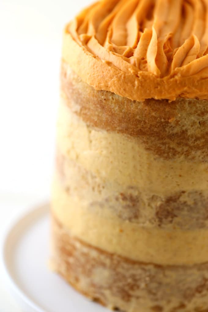 how-to-easily-frost-a-fall-naked-cake-pumpkin-cake-createdbydiane
