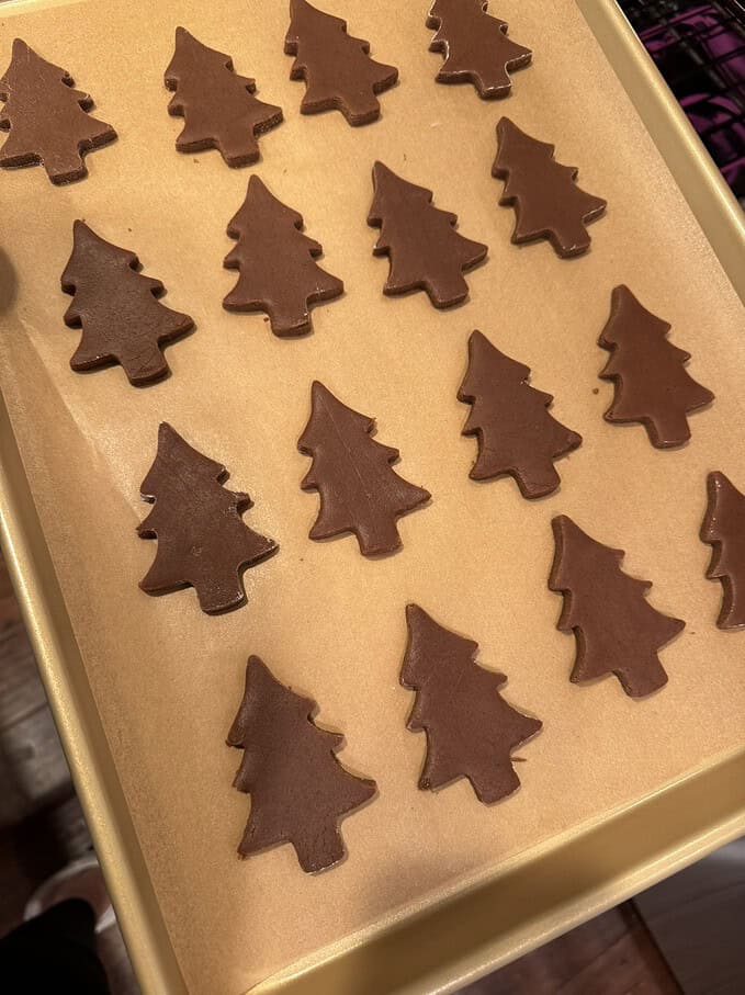 chocolate cut out cookies that hold their shape in the oven