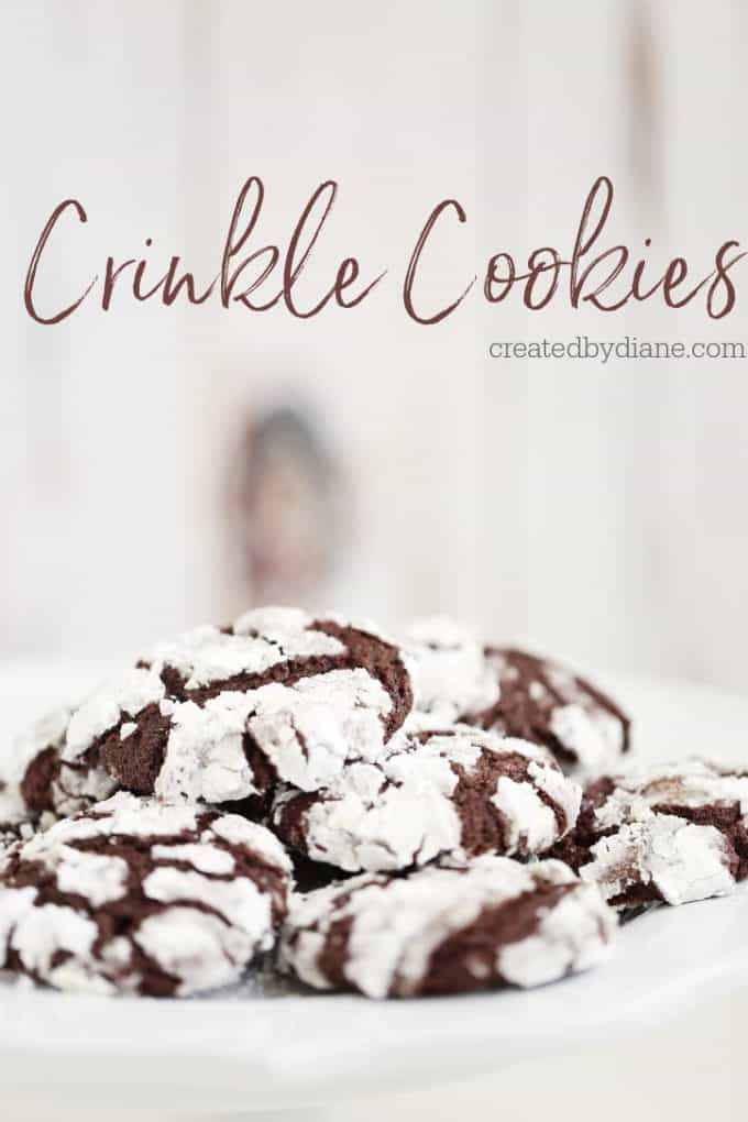 Crinkle Cookies createdbydiane.com