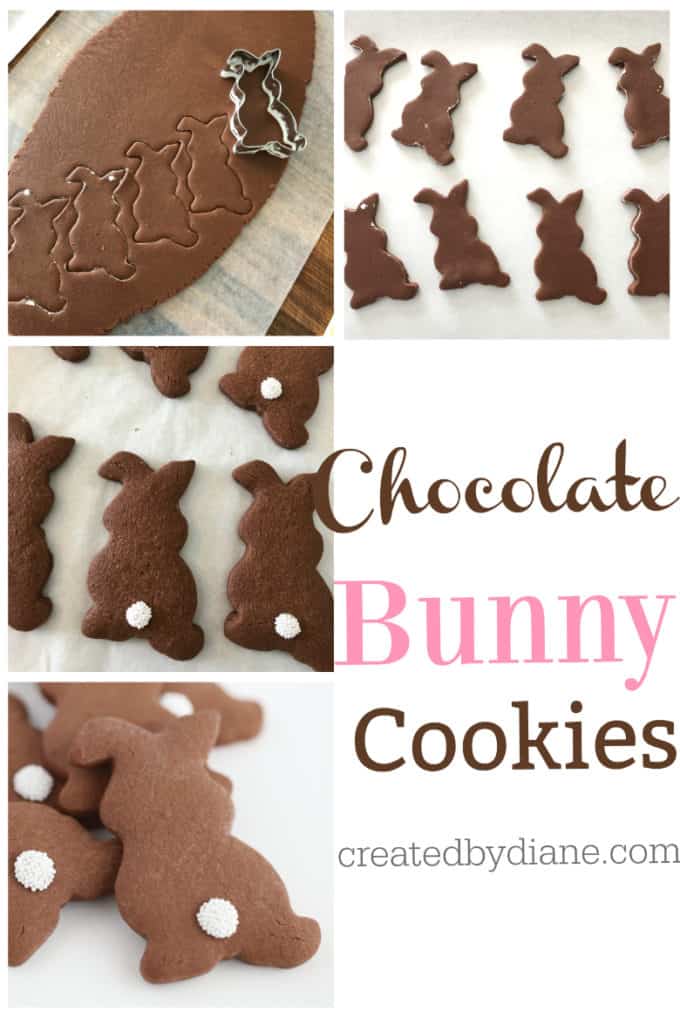 chocolate bunny cookies from createdbydiaine.com