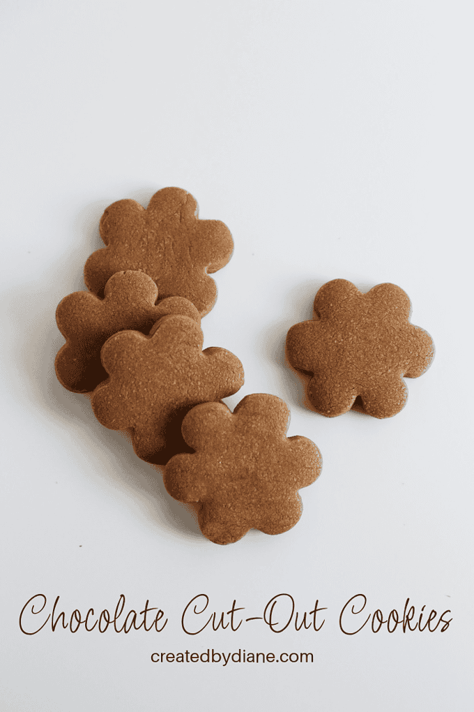 easy and delicious chocolate cut out cookies, holds their shape, no spread, no chill, great christmas cookies createdbydiane