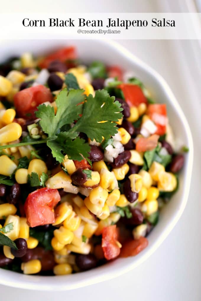 Corn Black Bean Jalapeno Salsa