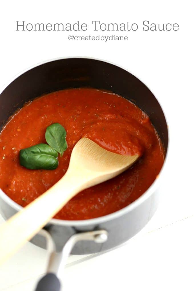 homemade tomato sauce @createdbydiane