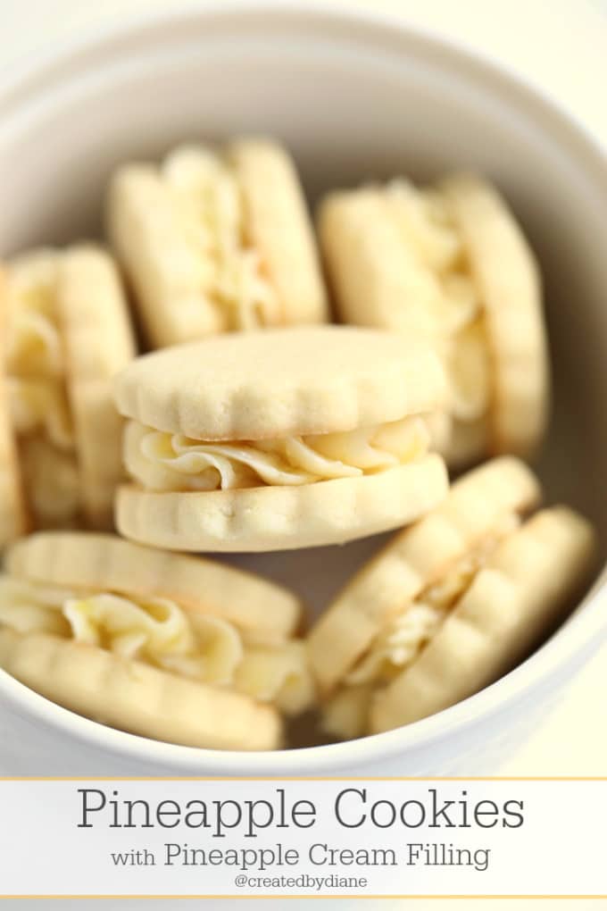 Pineapple Sandwich Cookies