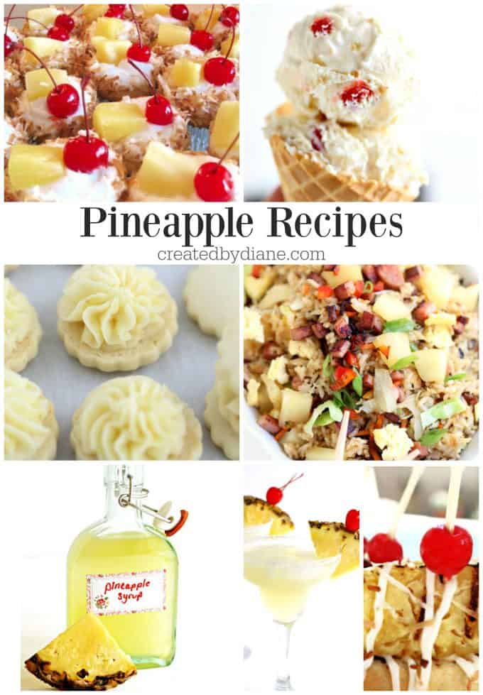 pineapple recipes createdbydiane.com