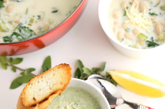 Italian White Bean Soup @createdbydiane
