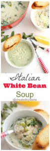 Italian White Bean Soup | Created by Diane