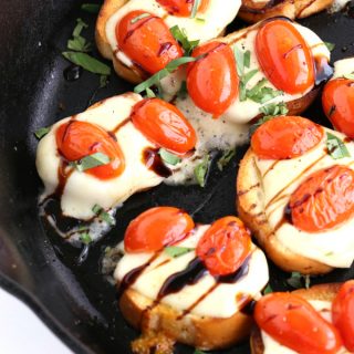 caprese crostini | Created by Diane