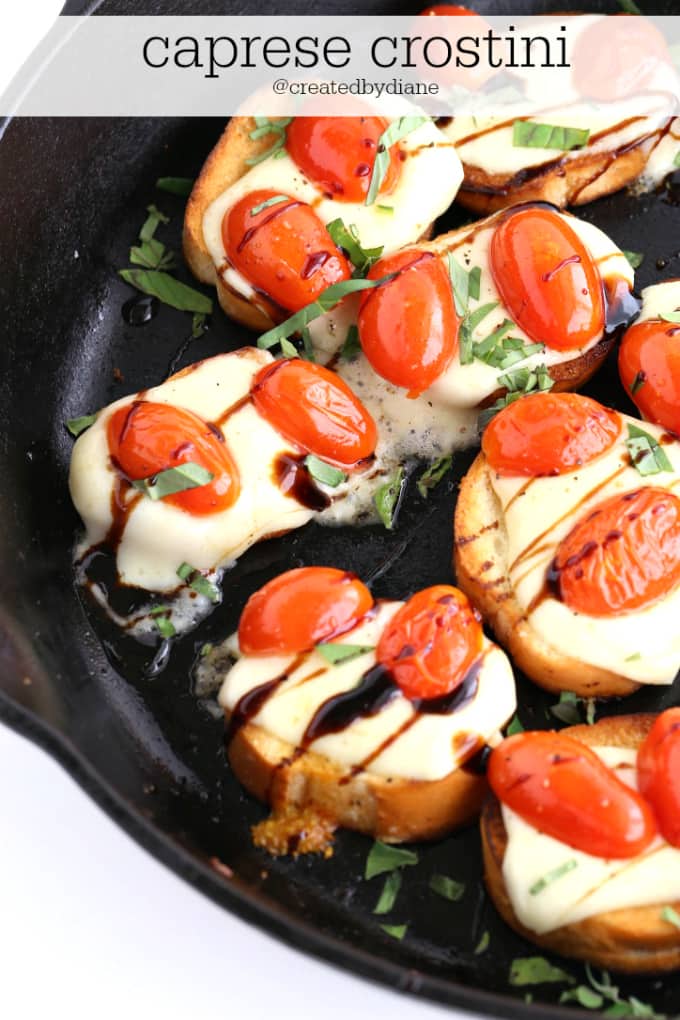 caprese crostini @createdbydiane