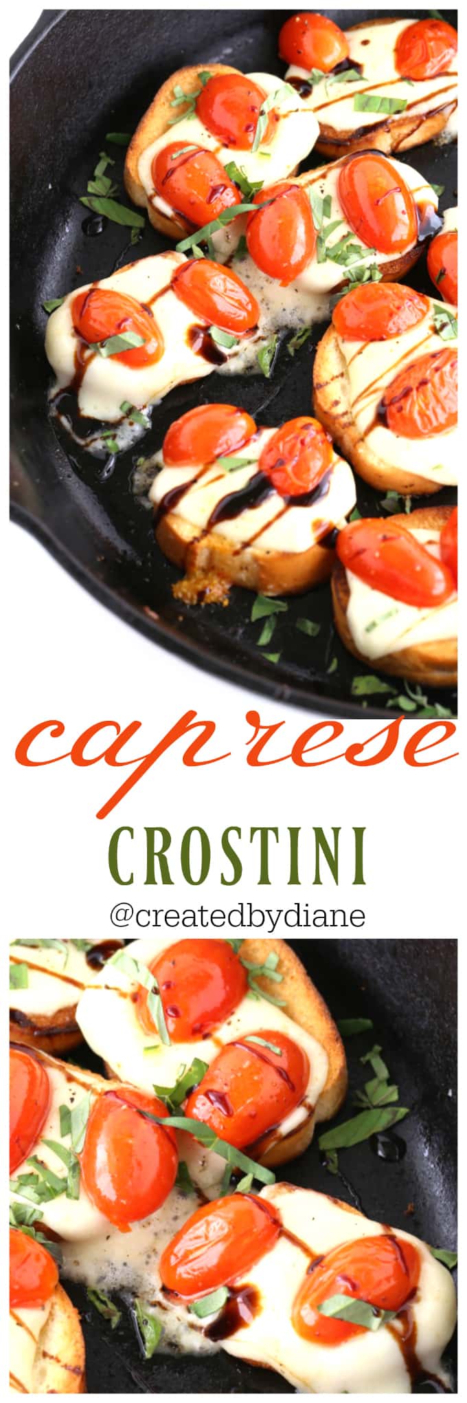 caprese crostini appetizer from @createdbydiane