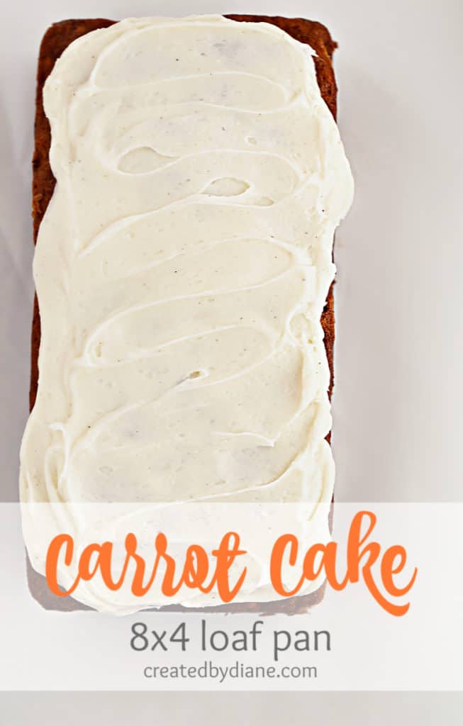 carrot cake 8x4 loaf pan createdbydiane.com