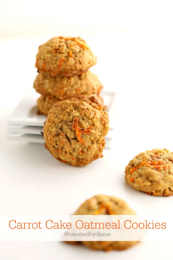 Carrot Cake Oatmeal Cookies