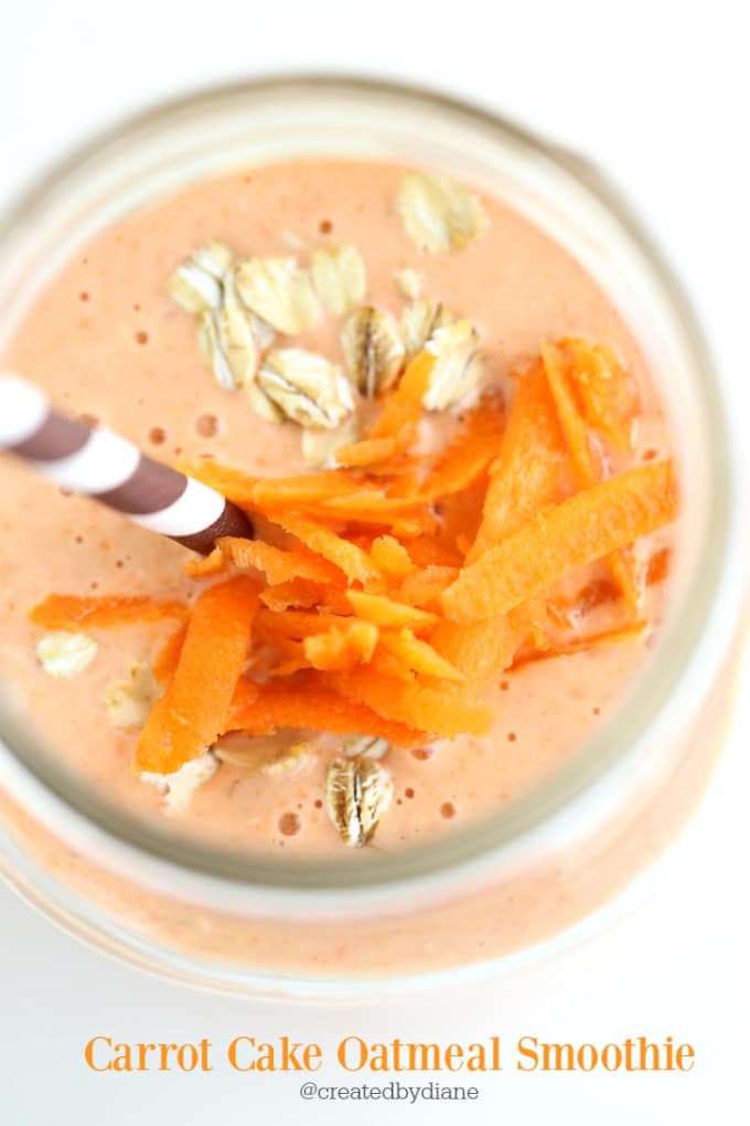 Carrot Cake Oatmeal Smoothie