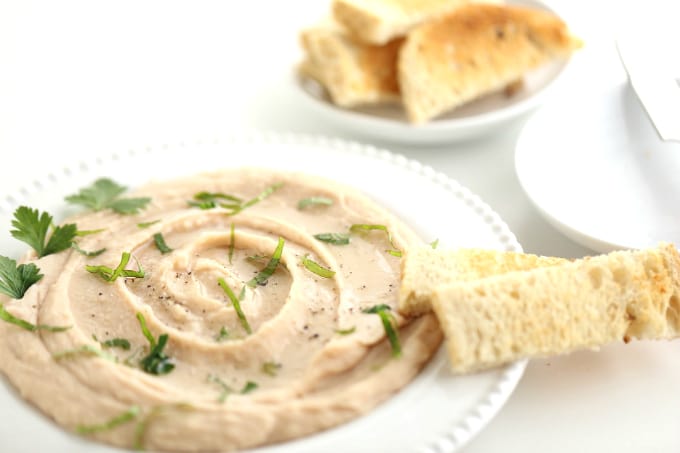 creamy white bean hummus with lemon @createdbydiane