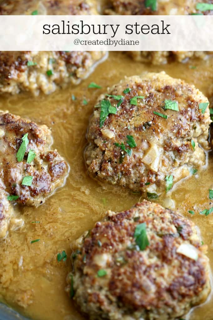 salisbury steak recipe from @createdbydiane