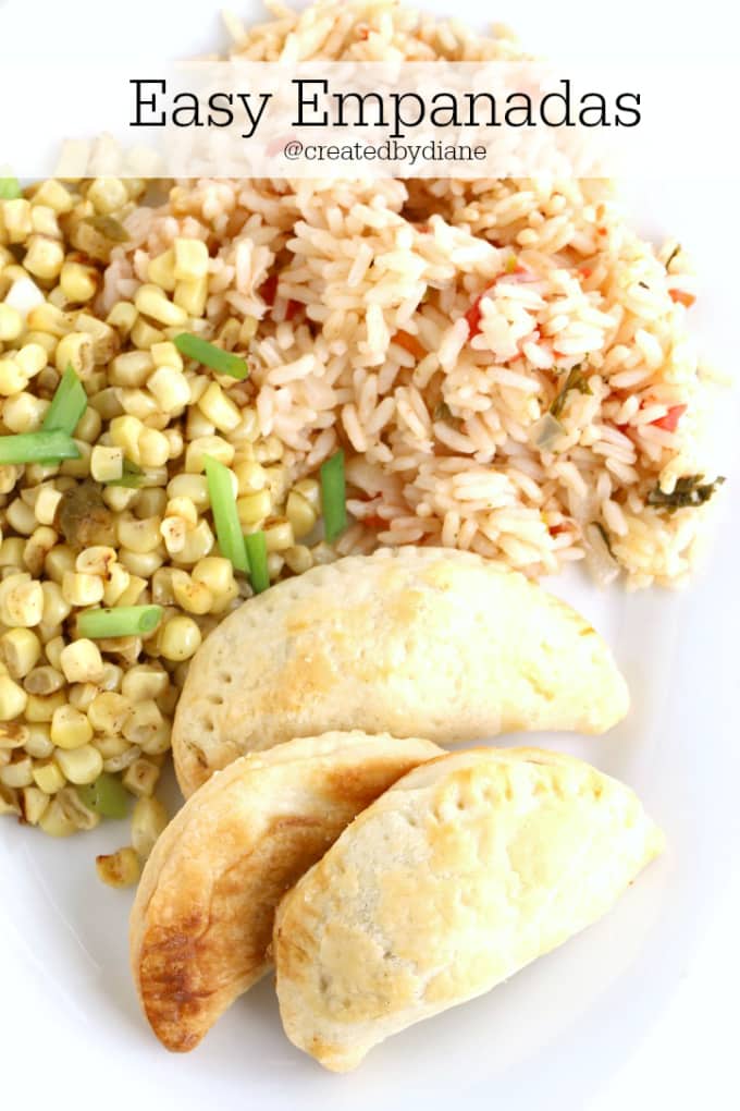 Easy Empanadas which make a great Mexican dinner, appetizer fun cinco de mayo recipe @createdbydiane