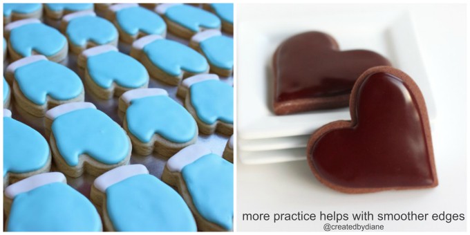 more practice with a piping bag and piping tip will help with smoother edges @createdbydiane