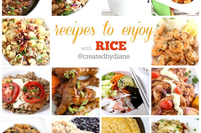 recipes to enjoy with rice @createdbydiane