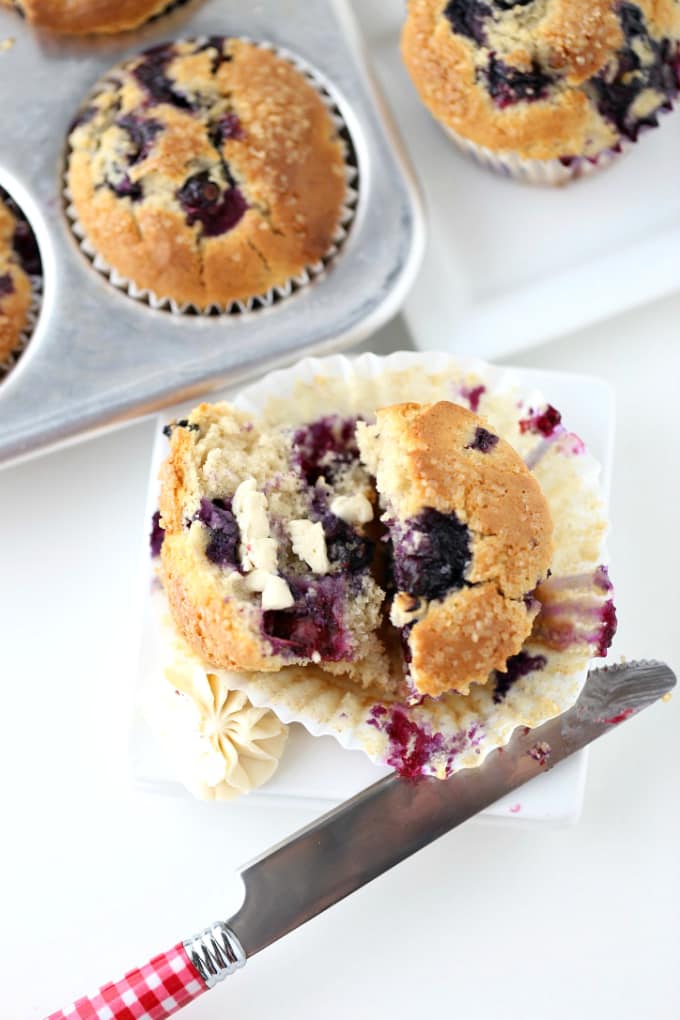 blueberry muffins @createdbydiane