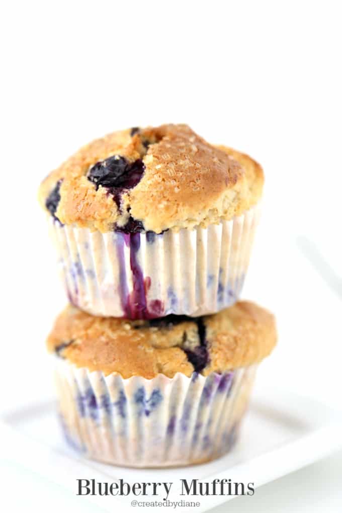 blueberry muffins @createdbydiane