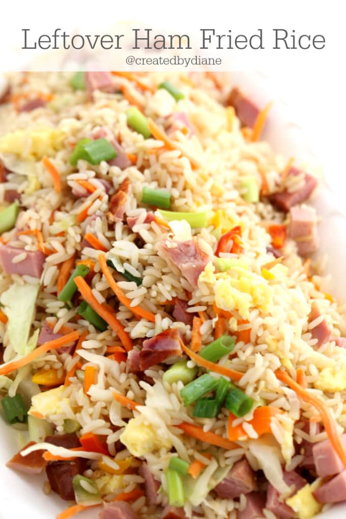 leftover ham fried rice @createdbydiane