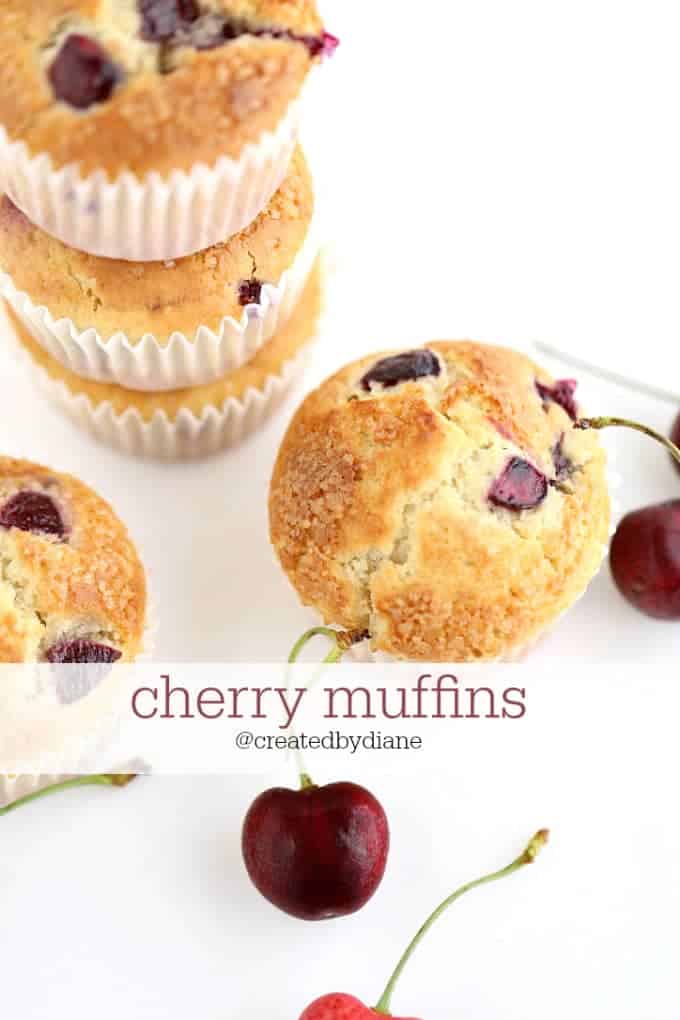 cherry muffin recipe @createdbydiane