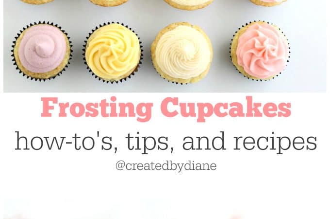 frosting cupcakes how-to's, tips, and recipes @createdbydiane