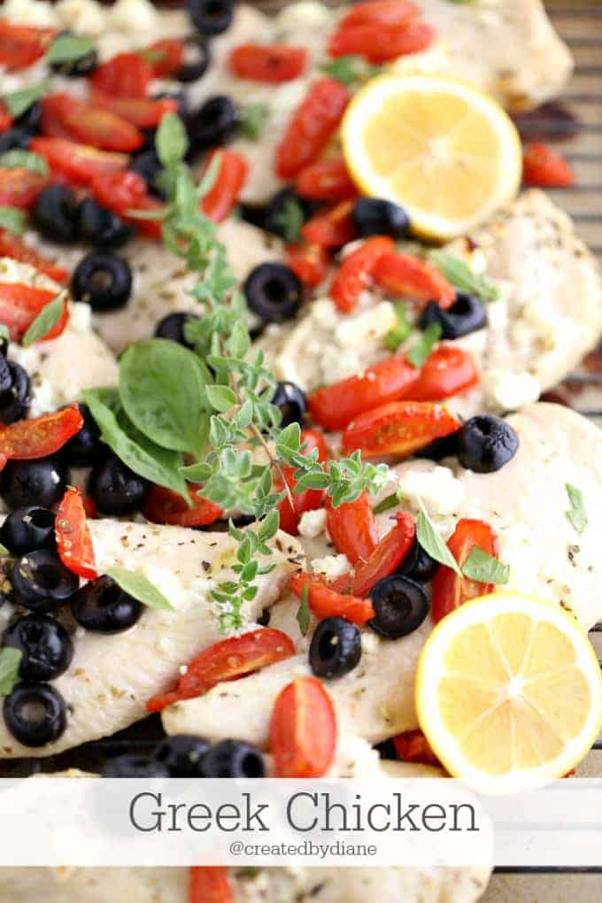 greek chicken recipe @createdbydiane