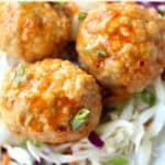 Buffalo Chicken Meatballs @createdbydiane