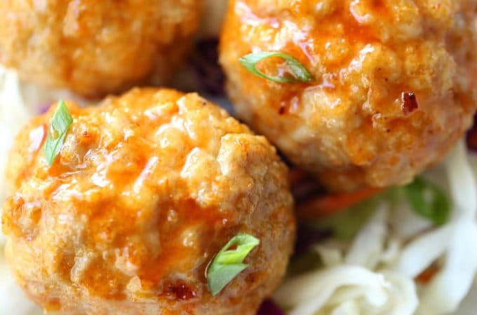 Buffalo Chicken Meatballs @createdbydiane